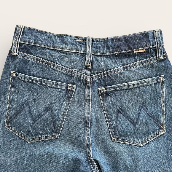 NWT MOTHER Rambler Jeans High-Rise Straight-Leg Ankle Well Stacked Size 32 - Picture 8 of 11